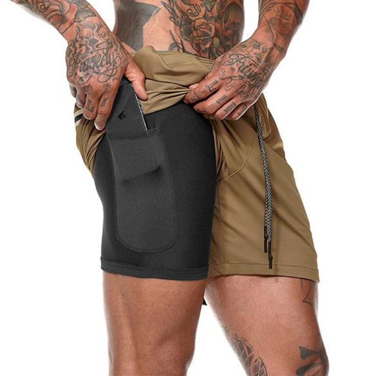 Short de compression à poche