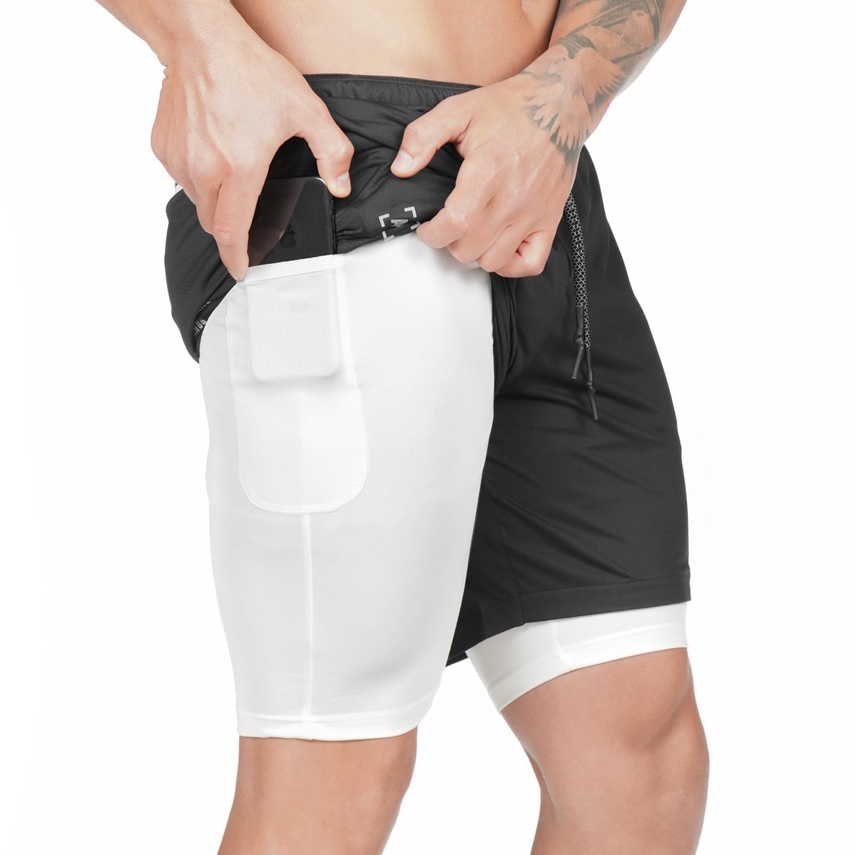 Short de compression à poche