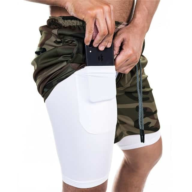 Short de compression à poche